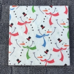 Snowman coasters
