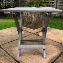Outdoor Hand Painted Occasional Table or Plant Stand