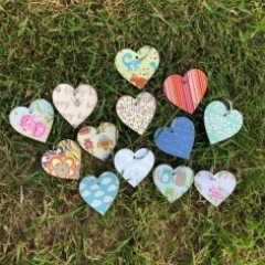 Heart shaped key rings