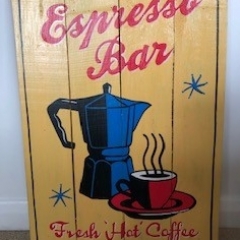 Espresso coffee sign
